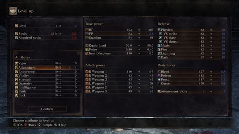 attunement dark souls 3|Attunement stat level for non.